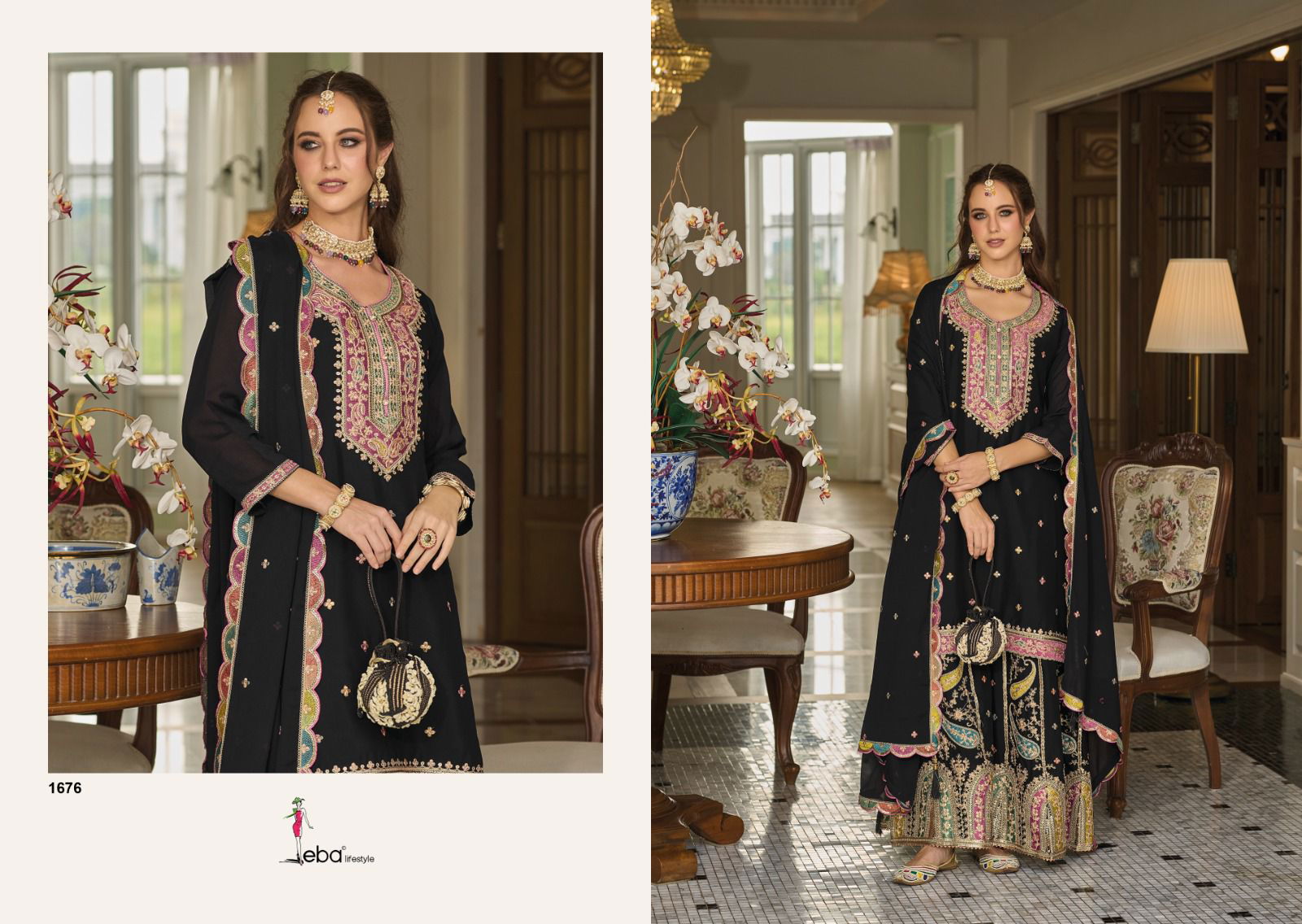 Safroon Vol 3 By Eba Heavy Wedding Wear Readymade Suits 

